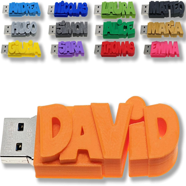 CLE USB FUN Customized USB Stick with Personalized Name, Date or Message