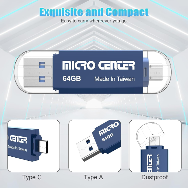 INLAND Micro Center Dual USB 3.0 Flash Drive
