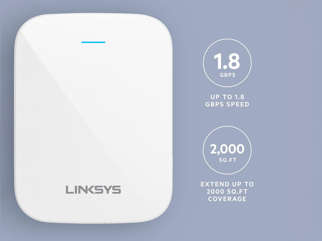 Linksys WiFi Extender and WiFi 6 Range Booster