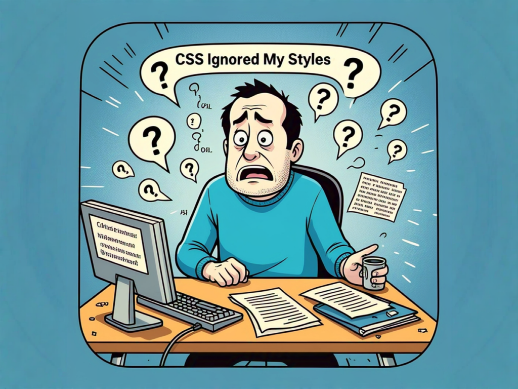 CSS Ignored My Styles problem error