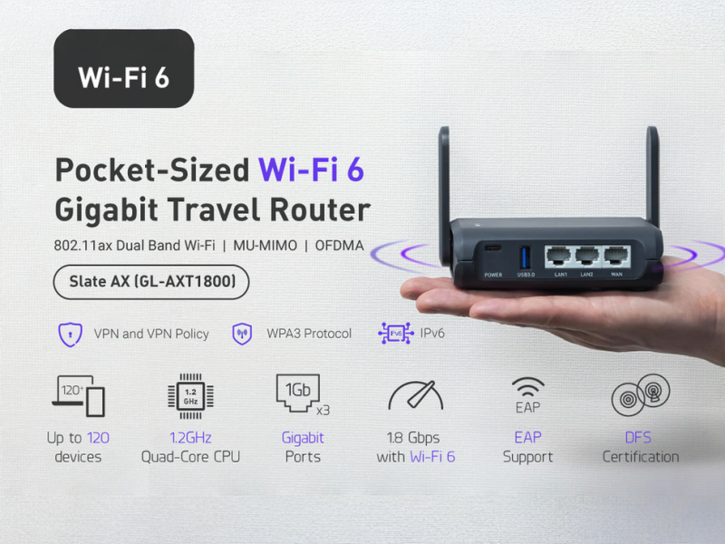 GL.iNet GL-AXT1800 Travel Router