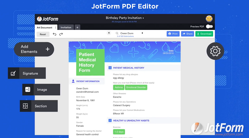 Jotform PDF Editor