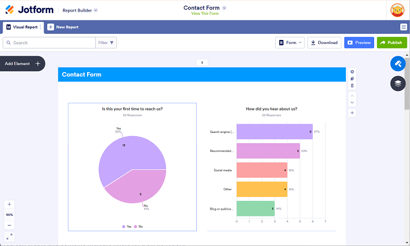 Jotform Report Builder