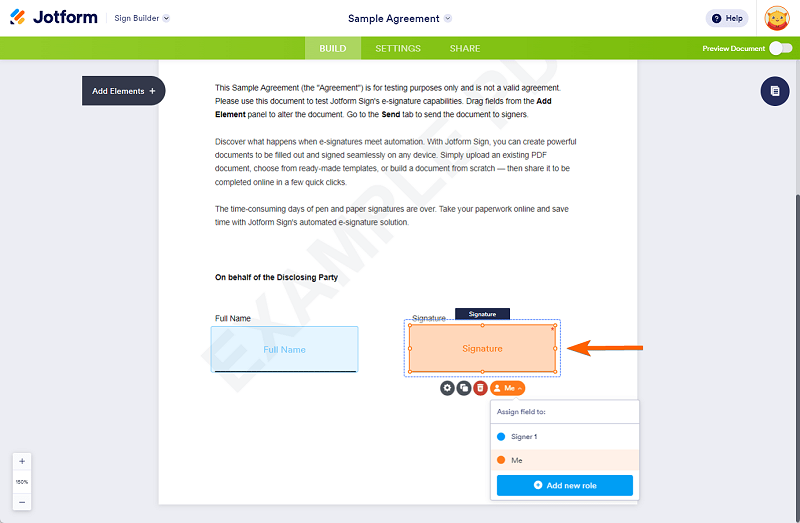 Jotform Sign
